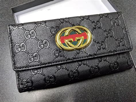 gucci red wallet women's|gucci wallet women black.